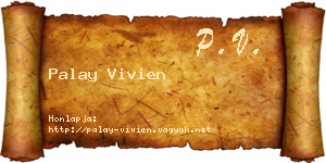 Palay Vivien névjegykártya